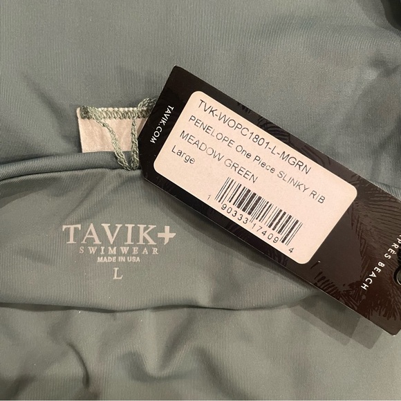 Anthropologie x Tavik Penelope One Piece Slinky Rib Meadow Green, size l - Picture 8 of 8